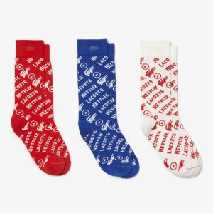 Lacoste 2-Pack x Netflix ασπρα μπλε κοκκινα | VC2051493
