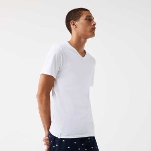 Lacoste 3-Pack of Plain T-Shirts ασπρα | UK2984537