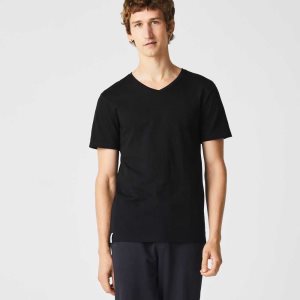 Lacoste 3-Pack of Plain T-Shirts μαυρα | KF8425673