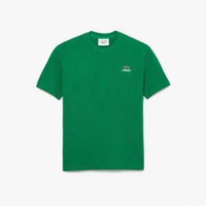 Lacoste AWAKE NY Logo βαμβακερα Pique πρασινο | RO4851609