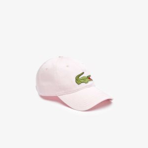 Lacoste Adjustable Organic βαμβακερα Twill ανοιχτο ροζ | AJ3975460