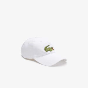 Lacoste Adjustable Organic βαμβακερα Twill ασπρα | GA2367849