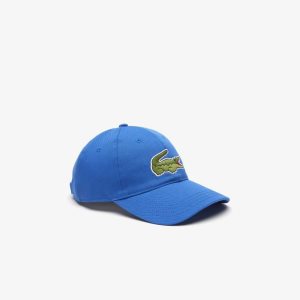Lacoste Adjustable Organic βαμβακερα Twill μπλε | WA2863491