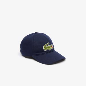 Lacoste Adjustable Organic βαμβακερα Twill σκουρο μπλε μπλε | XK4937680