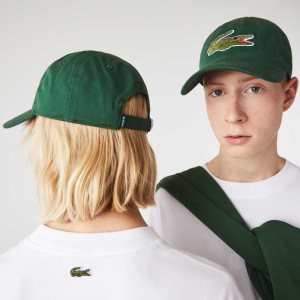 Lacoste Adjustable Organic βαμβακερα Twill πρασινο | ZK0946283