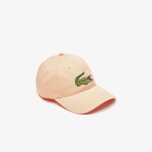 Lacoste Adjustable Organic βαμβακερα Twill ανοιχτο πορτοκαλι | ZS1586047