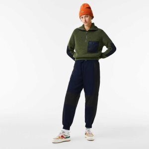 Lacoste Badge Colorblock Trackpants σκουρο μπλε μπλε μαυρα | EM6453091