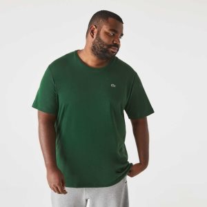 Lacoste Big Fit Crew Neck βαμβακερα Jersey πρασινο | UP9754862