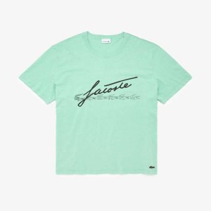 Lacoste Big Fit Signature Print πρασινο | FN1260835