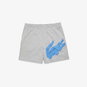 Lacoste Big Fit XL Croc βαμβακερα γκρι | ZX6351892