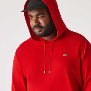 Lacoste Big Fit Κουκουλοφόρος κοκκινα | ME4671892