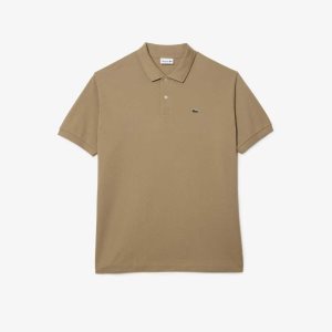 Lacoste Big Fit βαμβακερα Petit Pique Μπεζ | OY1458076