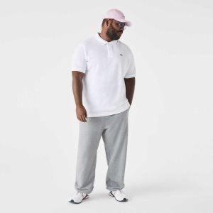 Lacoste Big Fit βαμβακερα Petit Pique ασπρα | HR8159470