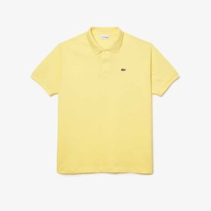 Lacoste Big Fit βαμβακερα Petit Pique κίτρινα | YJ4250739