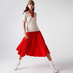 Lacoste Branded Elasticised Πλισέ κοκκινα | CH1938057