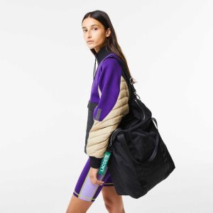 Lacoste Branded Handle Large Tote μαυρα | QM5413260