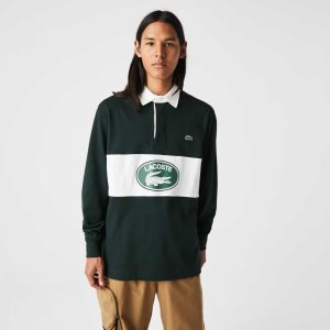 Lacoste Branded Loose Fit Rugby πρασινο | RW0765812