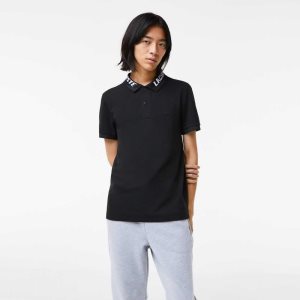 Lacoste Branded Slim Fit Stretch Pique μαυρα | GZ3496102