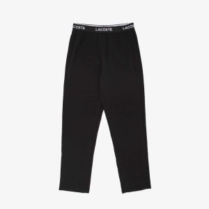 Lacoste Branded waist Pajama Pants μαυρα | GE4927560