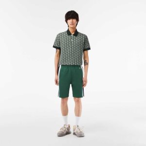 Lacoste Brushed Fleece Colorblock πρασινο σκουρο μπλε μπλε ασπρα | GP5103426