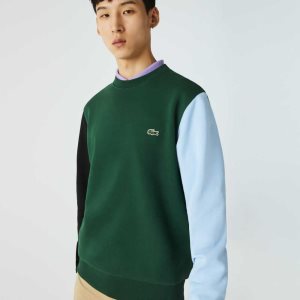 Lacoste Brushed Fleece πρασινο μαυρα μπλε | ZU7354620