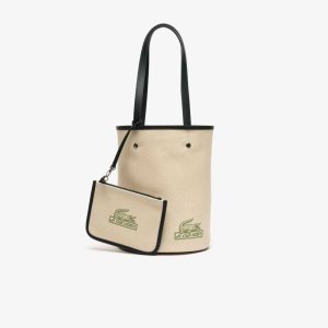 Lacoste Bucket with Removable Pouch Μπεζ | JI7682351