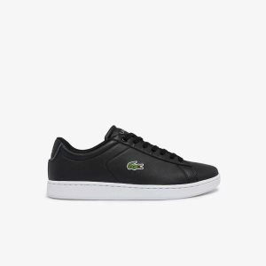 Lacoste Carnaby BL δερματινα μαυρα ασπρα | IS4590286