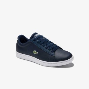 Lacoste Carnaby Evo Mesh-lined δερματινα μπλε | GZ6752849