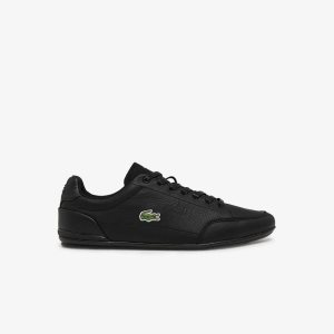 Lacoste Chaymon Crafted δερματινα μαυρα μαυρα | ZT7659218