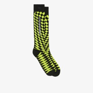 Lacoste Checkerboard Compression μαυρα κίτρινα | ZT9286701