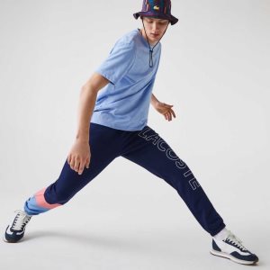 Lacoste Color-Block Fleece μπλε ροζ μπλε | YP9351027