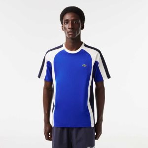 Lacoste Colorblock βαμβακερα Jersey μπλε σκουρο μπλε μπλε ασπρα | WX6075941