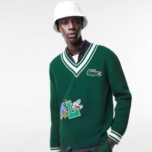 Lacoste Comic Badge πρασινο ασπρα | ST5064379