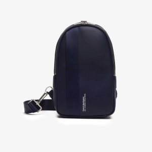 Lacoste Compact Split Calfskin δερματινα σκουρο μπλε | NA4012879