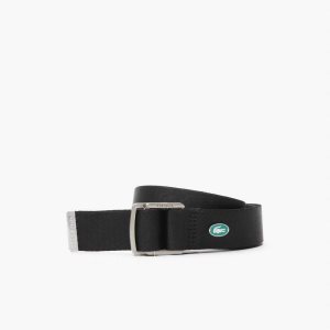 Lacoste Contrast Crocodile καμβα μαυρα | RS1608953