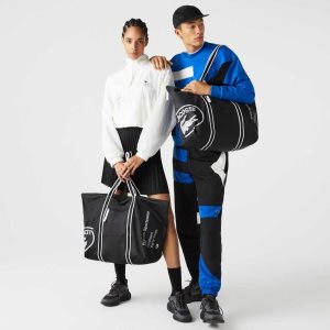 Lacoste Contrast Print Collapsible Weekend μαυρα ασπρα | WX0723614