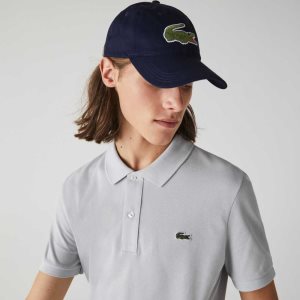 Lacoste Contrast λουρακια And Oversized Crocodile βαμβακερα σκουρο μπλε μπλε | FW6418952