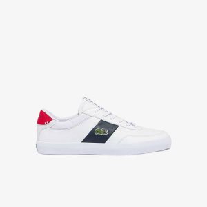 Lacoste Court-Master δερματινα and ασπρα μπλε κοκκινα | CM1062439
