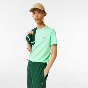 Lacoste Crew Neck Pima βαμβακερα Jersey ανοιχτο πρασινο | CA4976351