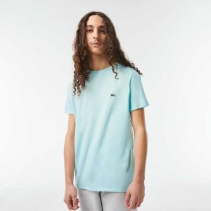 Lacoste Crew Neck Pima βαμβακερα Jersey μεντα | IM3106247