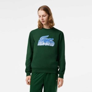 Lacoste Crew Neck Unbrushed Fleece πρασινο | MD1927604
