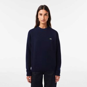 Lacoste Crew Neck Μαλλί σκουρο μπλε μπλε | OM0398267