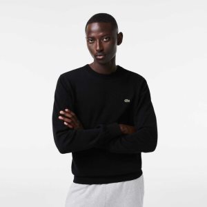 Lacoste Crew Neck βαμβακερα μαυρα | QL4653072