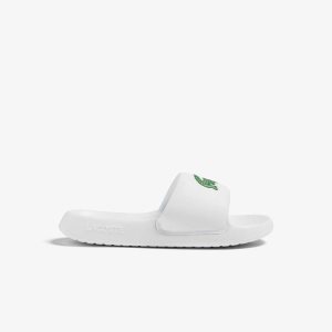 Lacoste Croco 1.0 ασπρα πρασινο | YN1368297