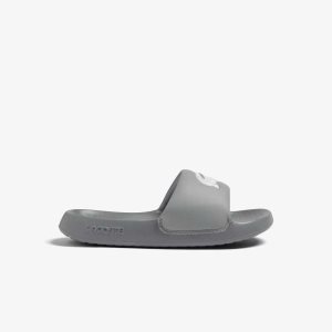 Lacoste Croco 1.0 γκρι ασπρα | OJ7581943