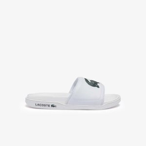 Lacoste Croco Dualiste Logo λουρακια ασπρα σκούρο πρασινο | PN5790846