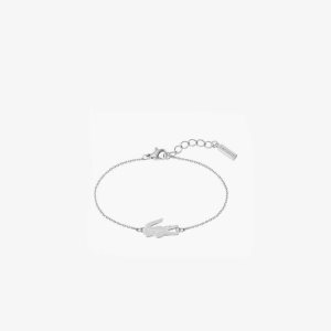 Lacoste Crocodile Bracelet ασημι | QB2916538