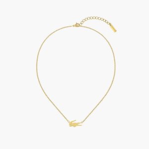 Lacoste Crocodile Necklace χρυσο χρωμα | XC0381974