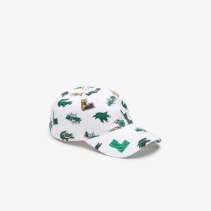 Lacoste Crocodile Print ασπρα | PU5946170