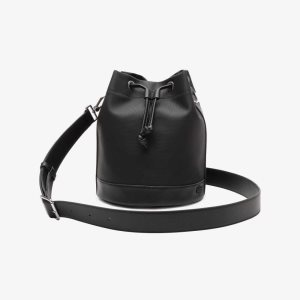 Lacoste Detachable λουρακια Bucket μαυρα | FU1740639